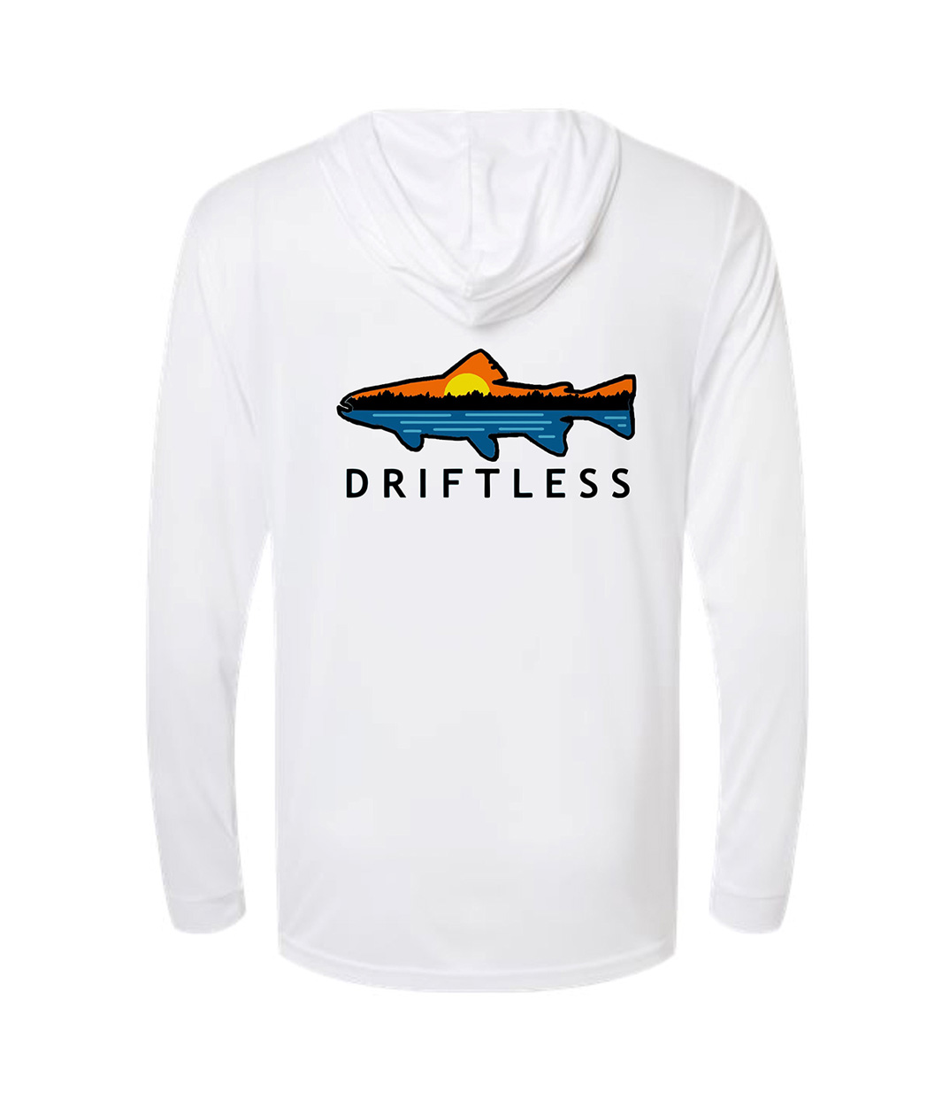 Driftless Tech Shirt White Back Driftless Quality Wear